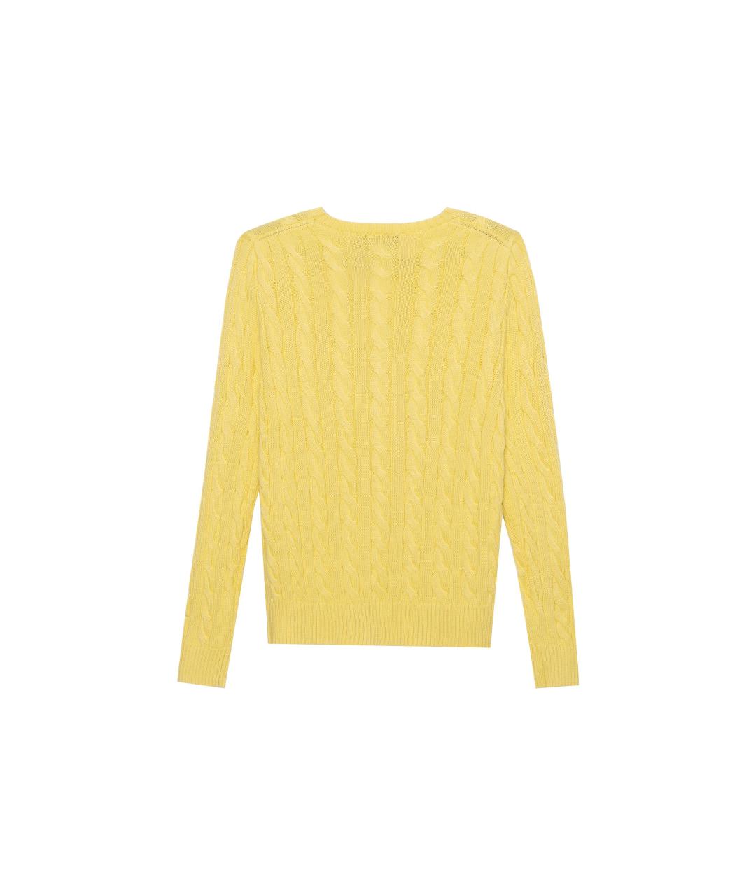 POLO RALPH LAUREN Желтый джемпер / свитер, фото 2