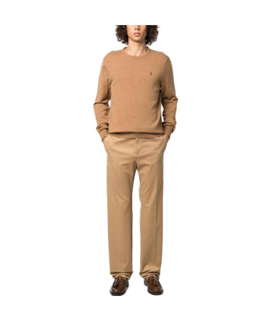 POLO RALPH LAUREN Коричневый джемпер / свитер, фото 4