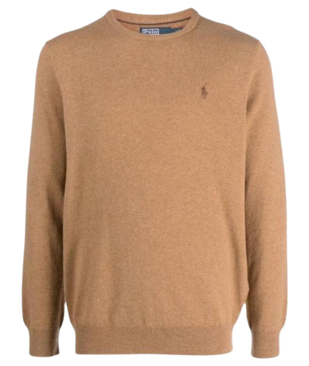 POLO RALPH LAUREN Коричневый джемпер / свитер, фото 1