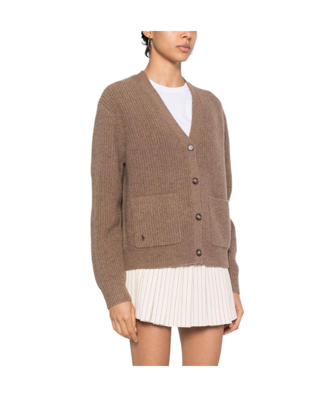 POLO RALPH LAUREN Коричневый джемпер / свитер, фото 5