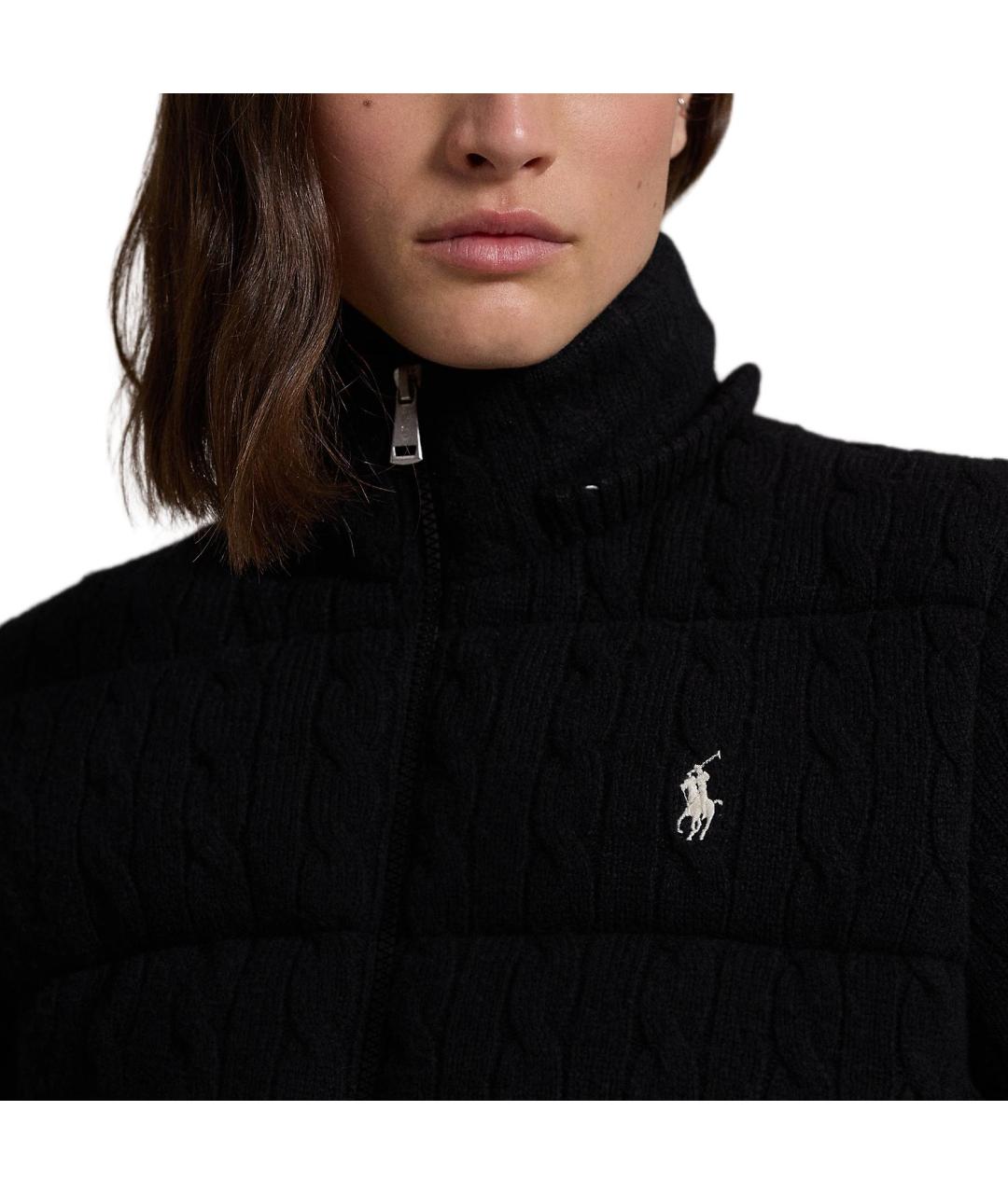 POLO RALPH LAUREN Черный шерстяной пуховик, фото 6