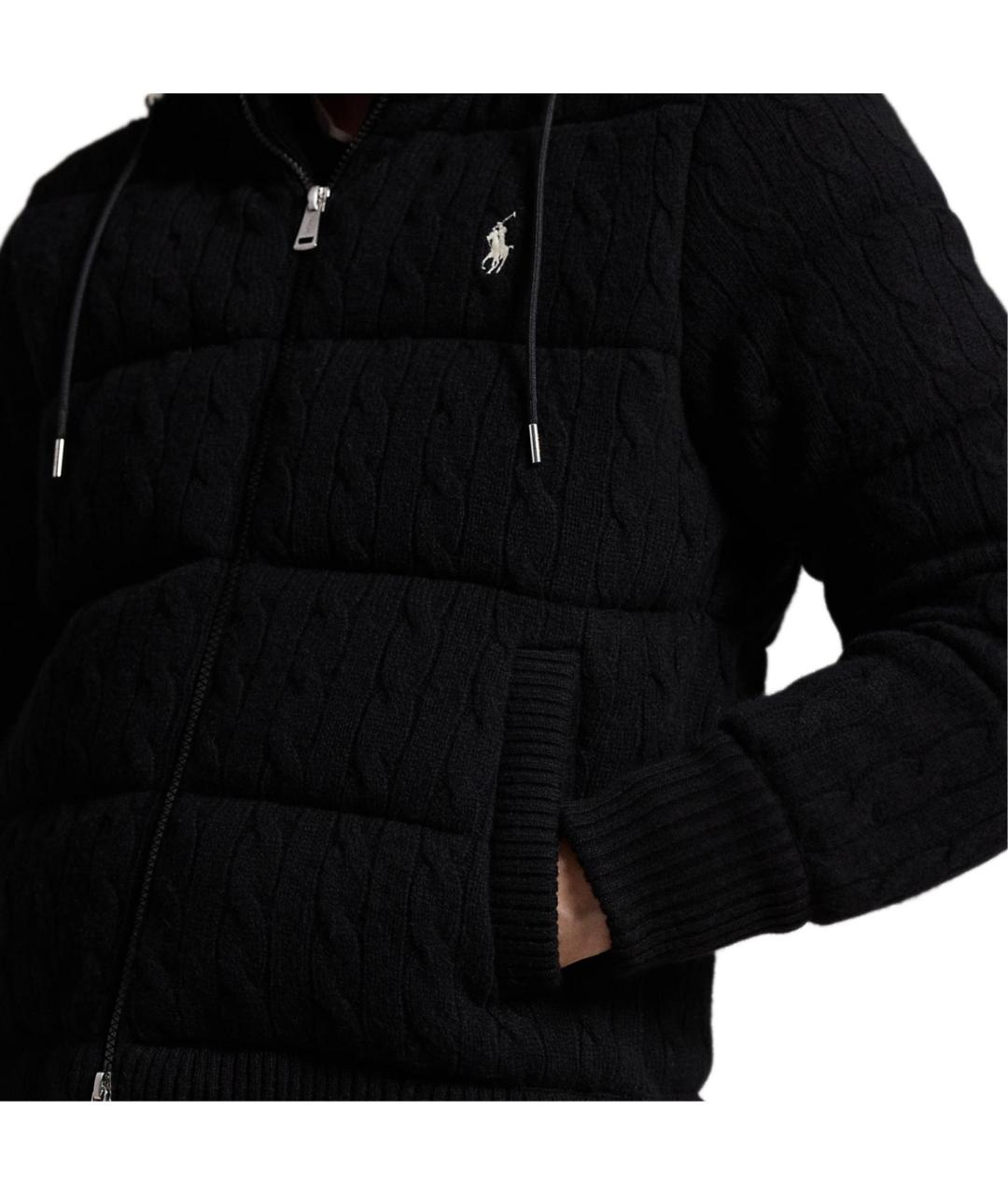 POLO RALPH LAUREN Черный шерстяной пуховик, фото 5