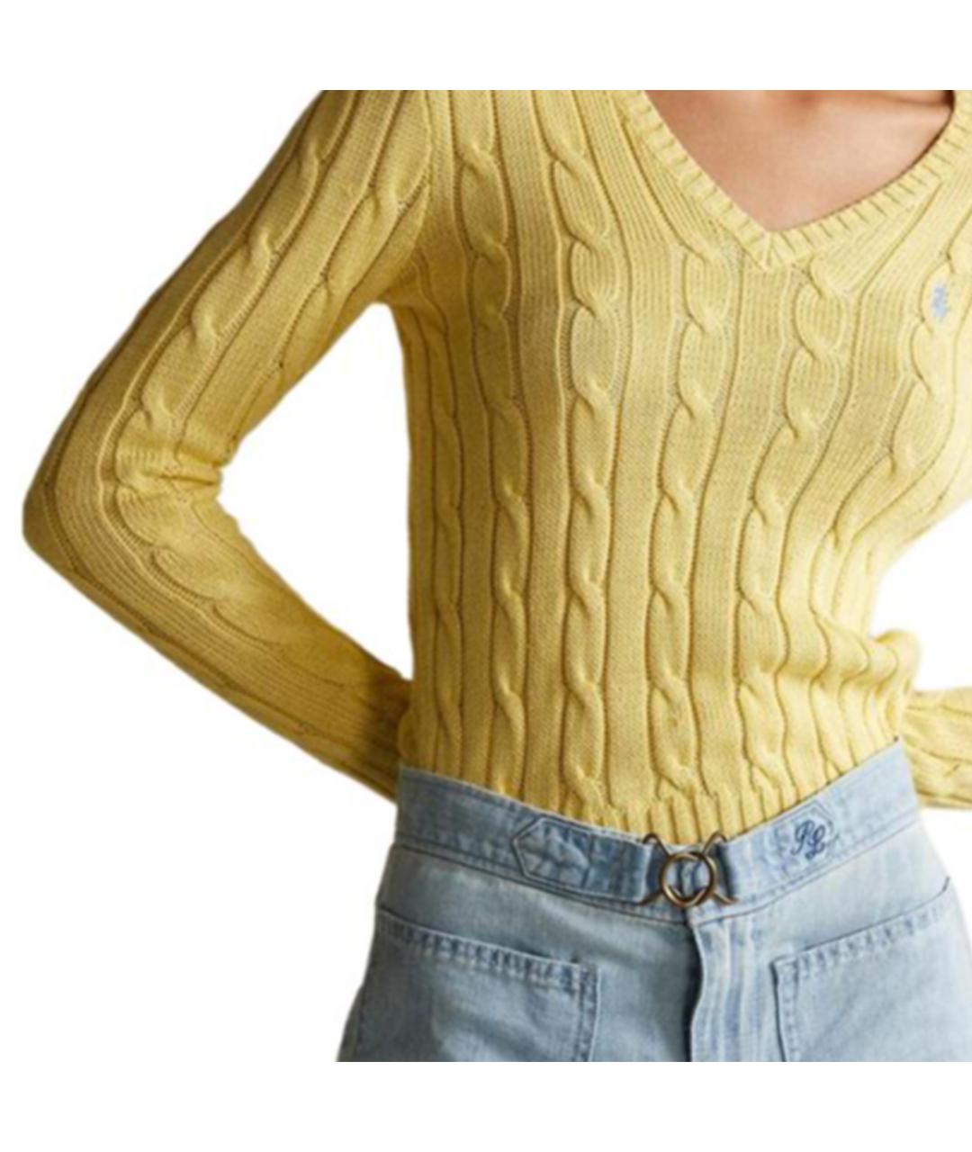POLO RALPH LAUREN Желтый джемпер / свитер, фото 4
