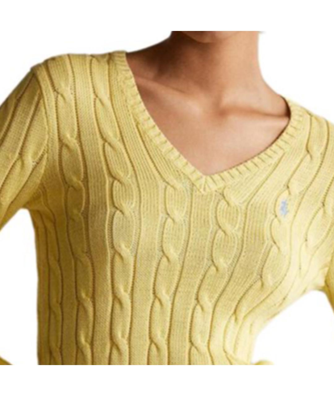 POLO RALPH LAUREN Желтый джемпер / свитер, фото 3
