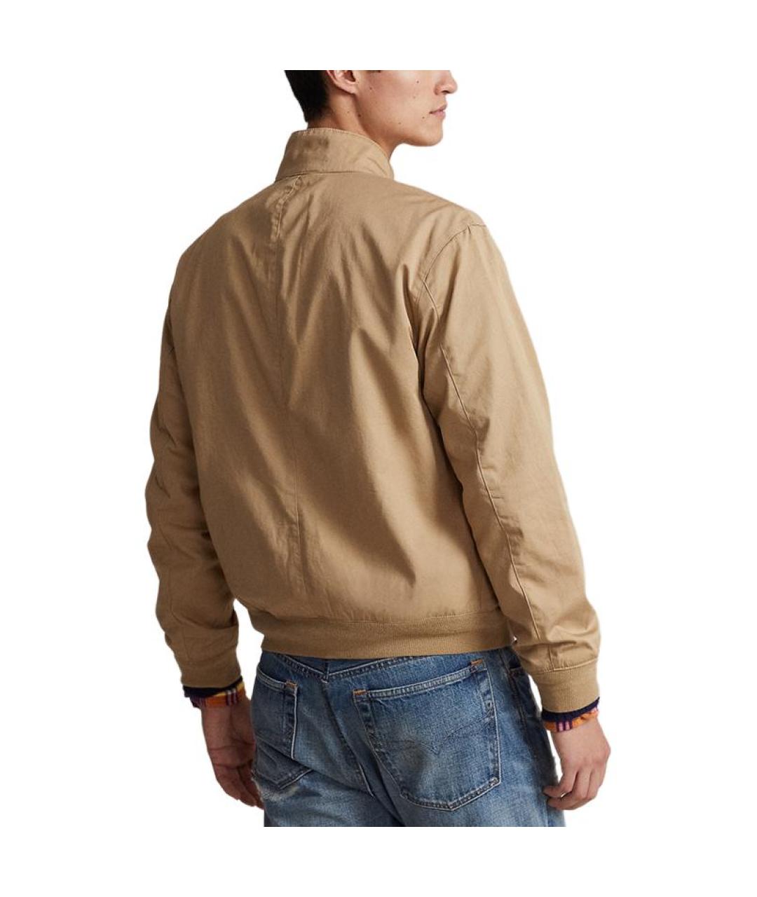 POLO RALPH LAUREN Коричневая хлопковая куртка, фото 3