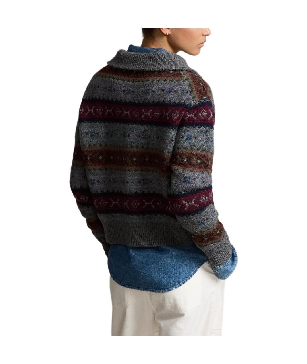 POLO RALPH LAUREN Серый шерстяной джемпер / свитер, фото 3