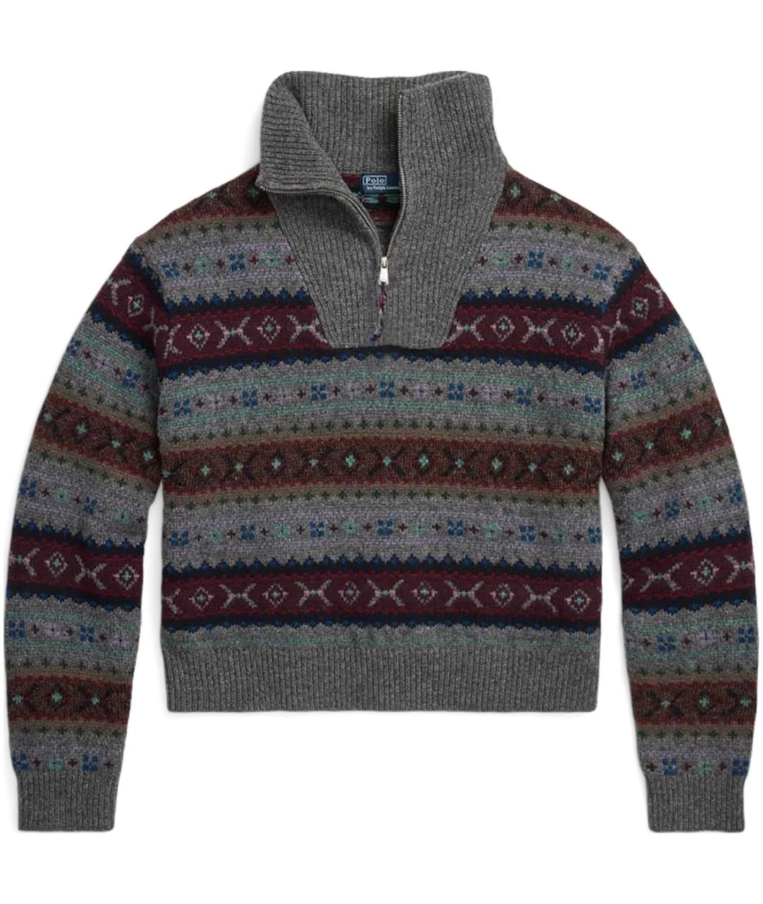 POLO RALPH LAUREN Серый шерстяной джемпер / свитер, фото 1