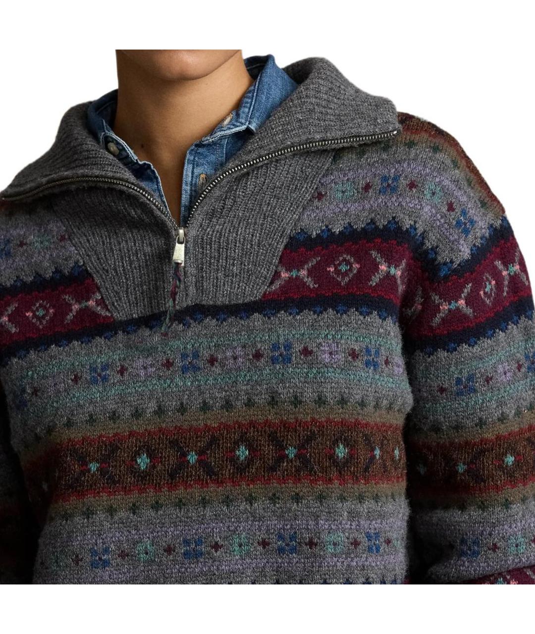 POLO RALPH LAUREN Серый шерстяной джемпер / свитер, фото 5