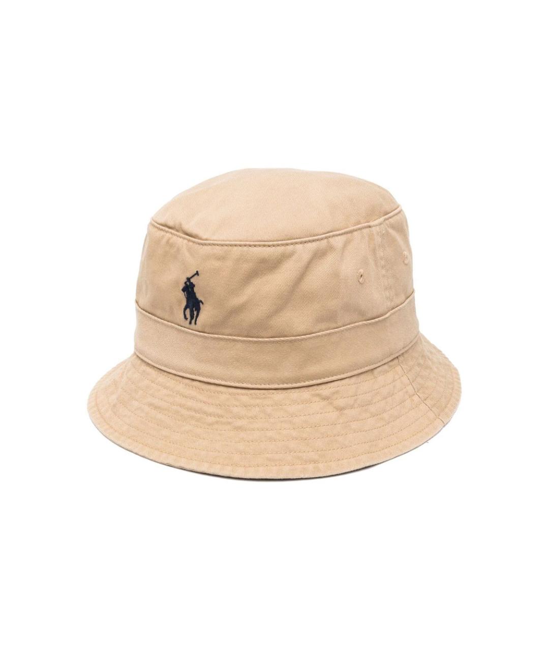POLO RALPH LAUREN Бежевая хлопковая шляпа, фото 3