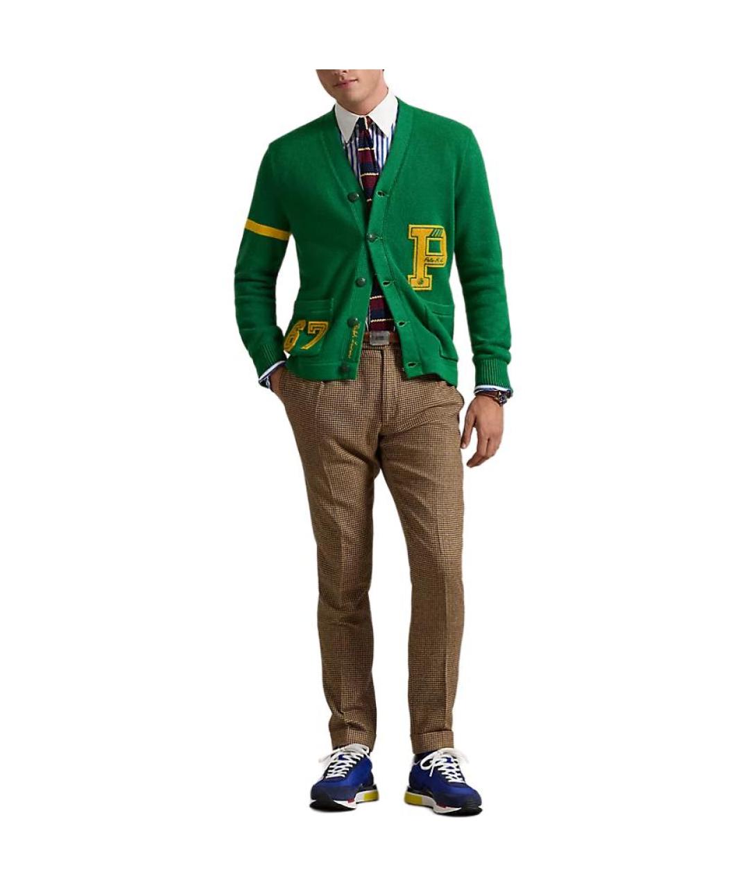 POLO RALPH LAUREN Зеленый кардиган, фото 2