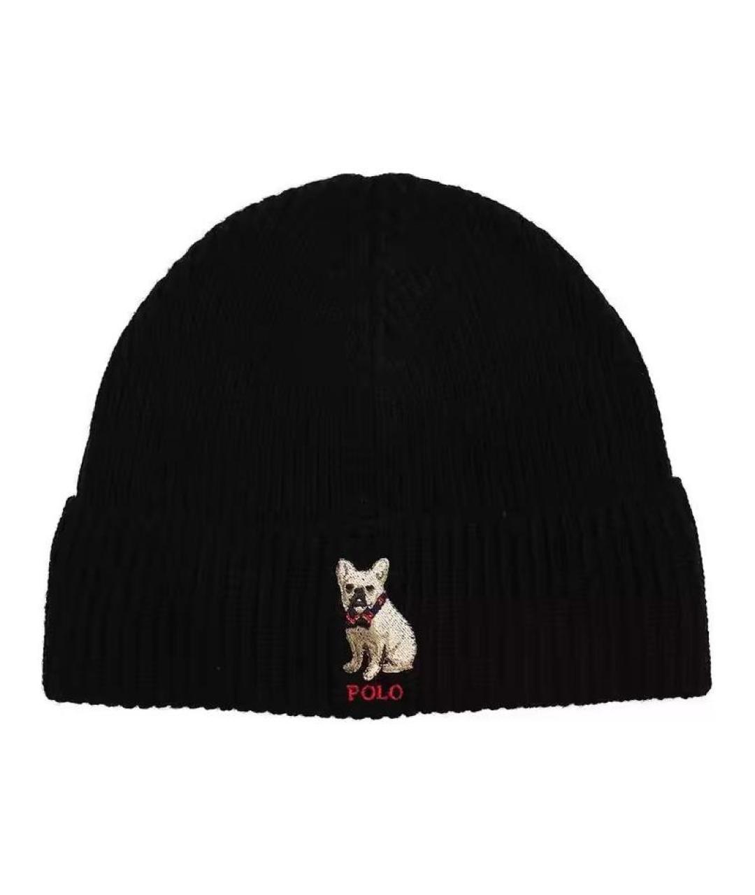 POLO RALPH LAUREN Черная шапка, фото 1