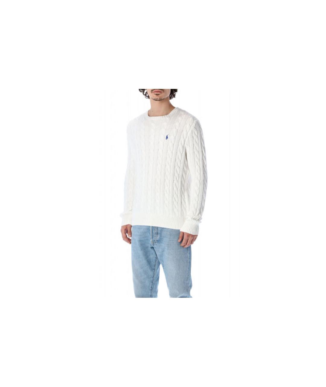 POLO RALPH LAUREN Белый джемпер / свитер, фото 2