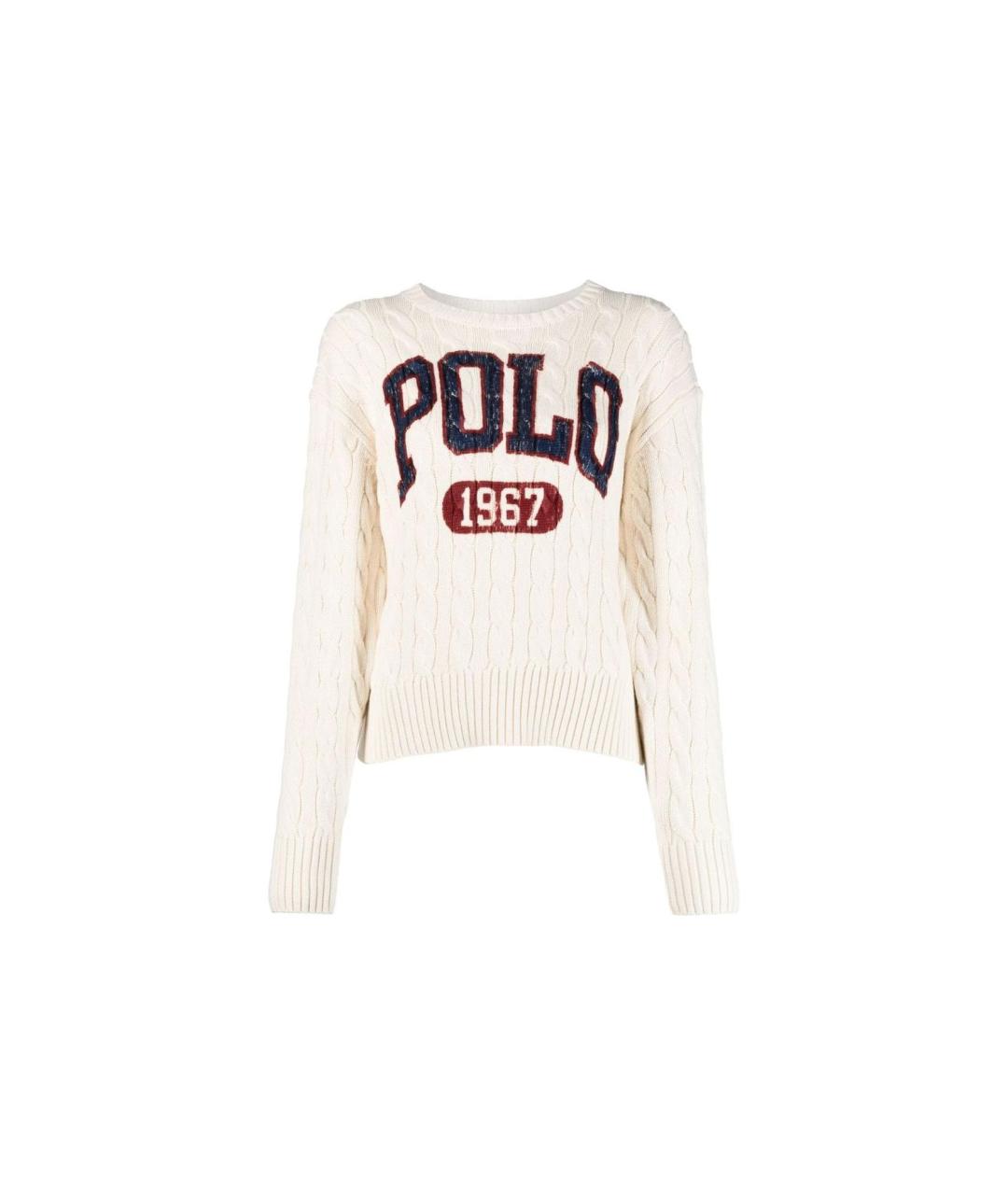 POLO RALPH LAUREN Белый джемпер / свитер, фото 7