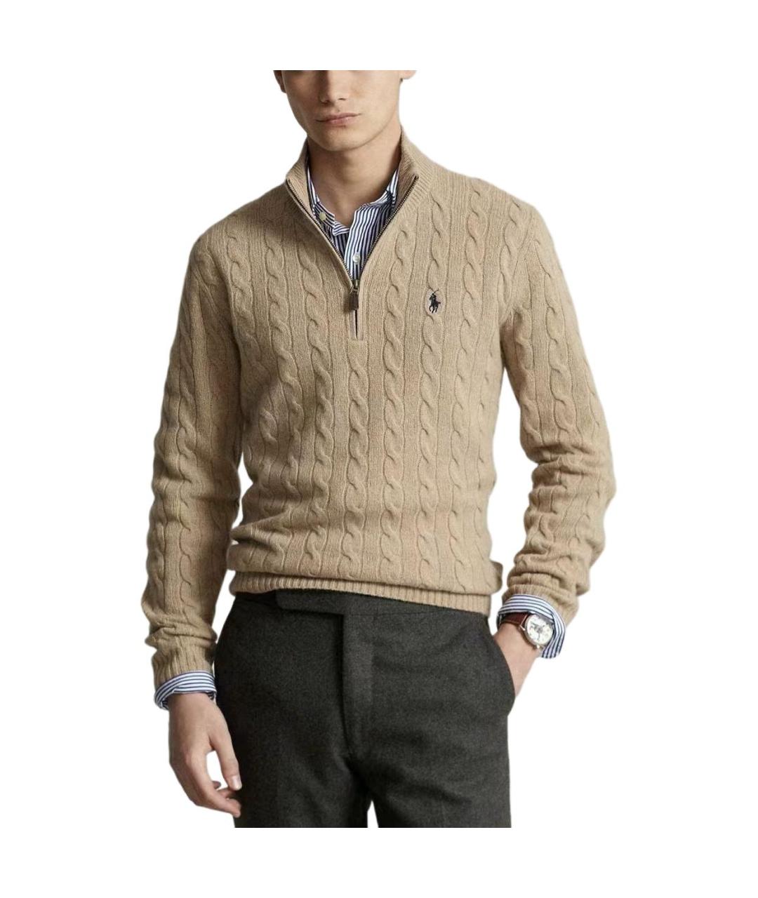 POLO RALPH LAUREN Бежевый джемпер / свитер, фото 3