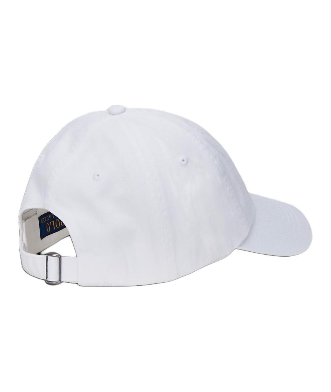 POLO RALPH LAUREN Белая хлопковая кепка/бейсболка, фото 2