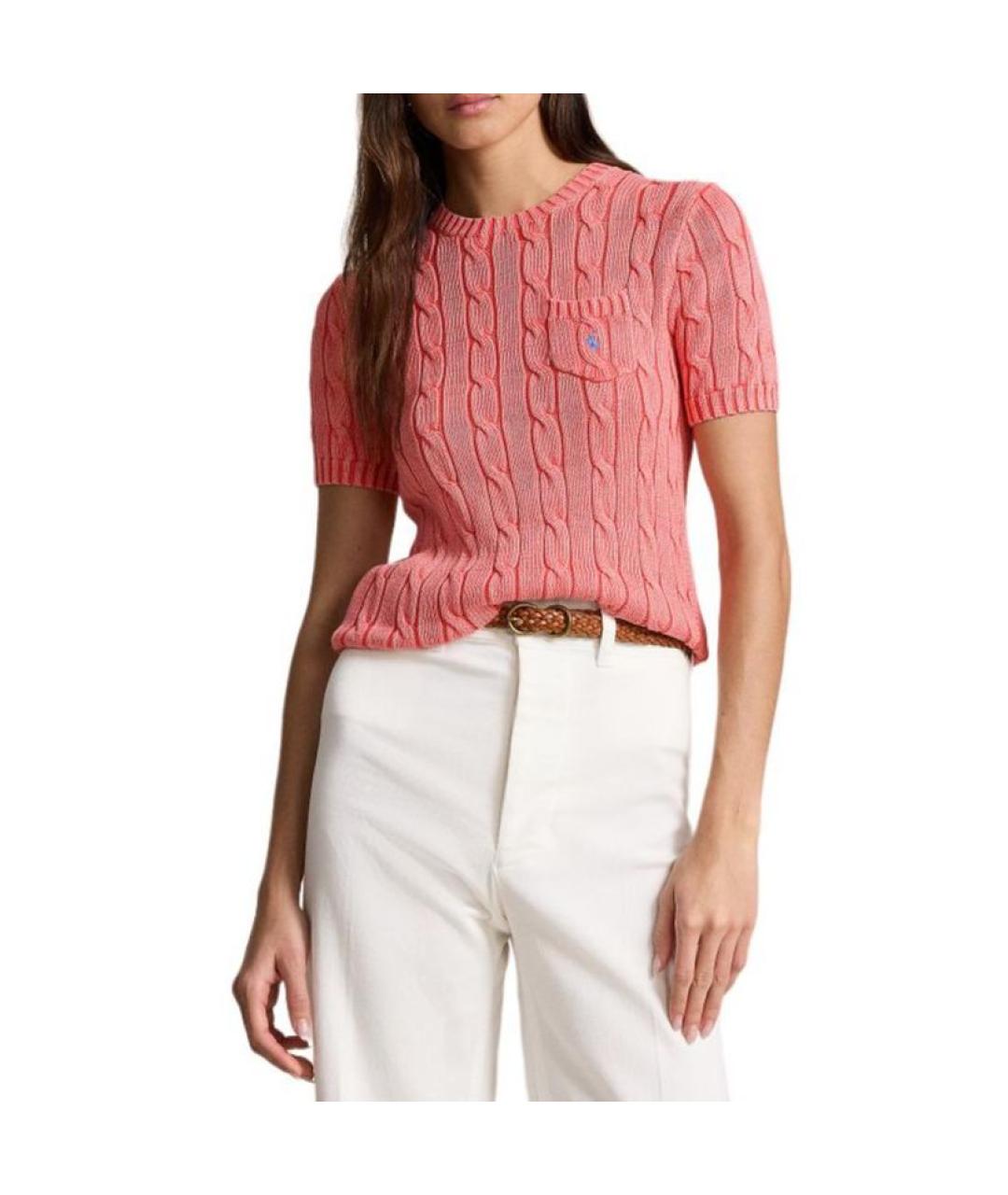POLO RALPH LAUREN Розовый джемпер / свитер, фото 4