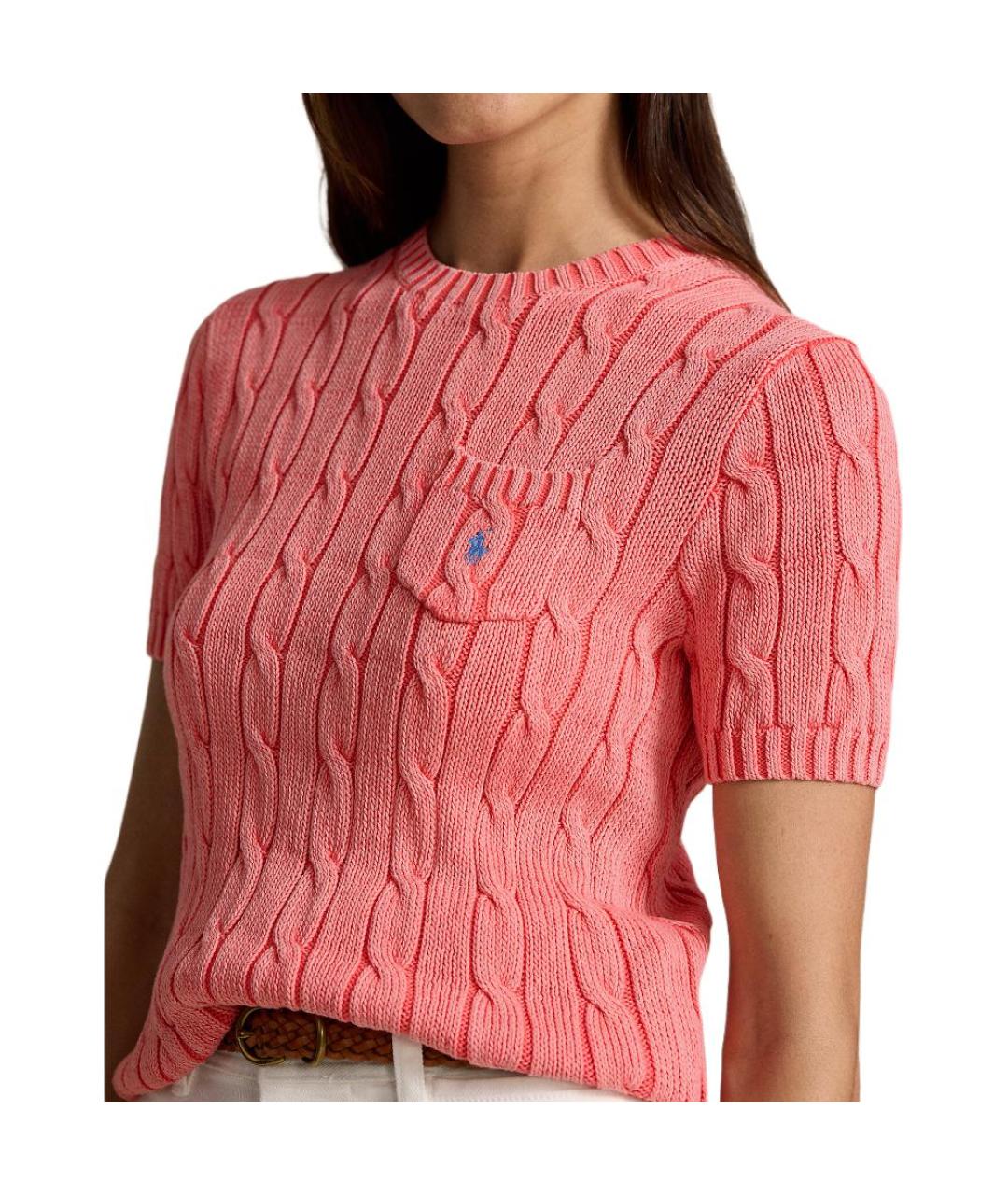 POLO RALPH LAUREN Розовый джемпер / свитер, фото 5