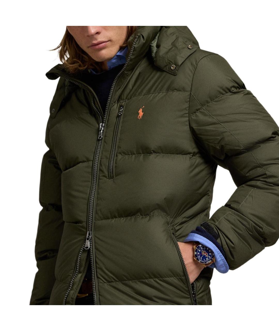 POLO RALPH LAUREN Зеленый пуховик, фото 5