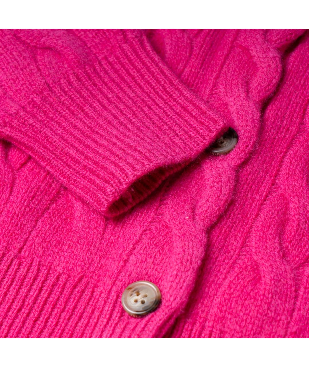 POLO RALPH LAUREN Розовый хлопковый кардиган, фото 6