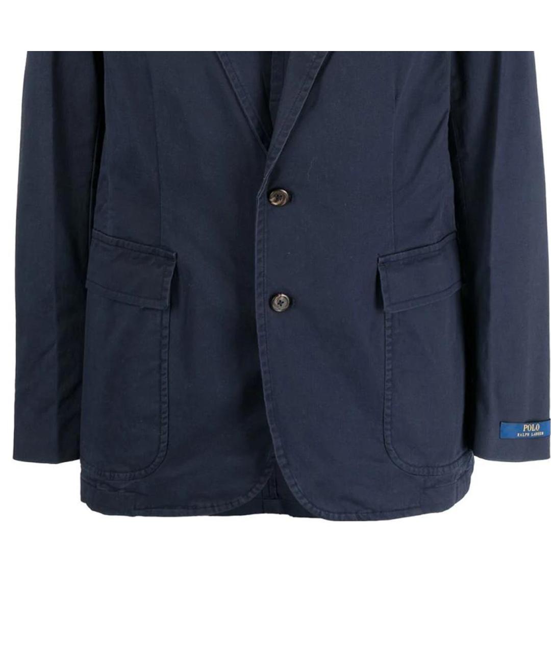 POLO RALPH LAUREN Синий хлопковый пиджак, фото 6