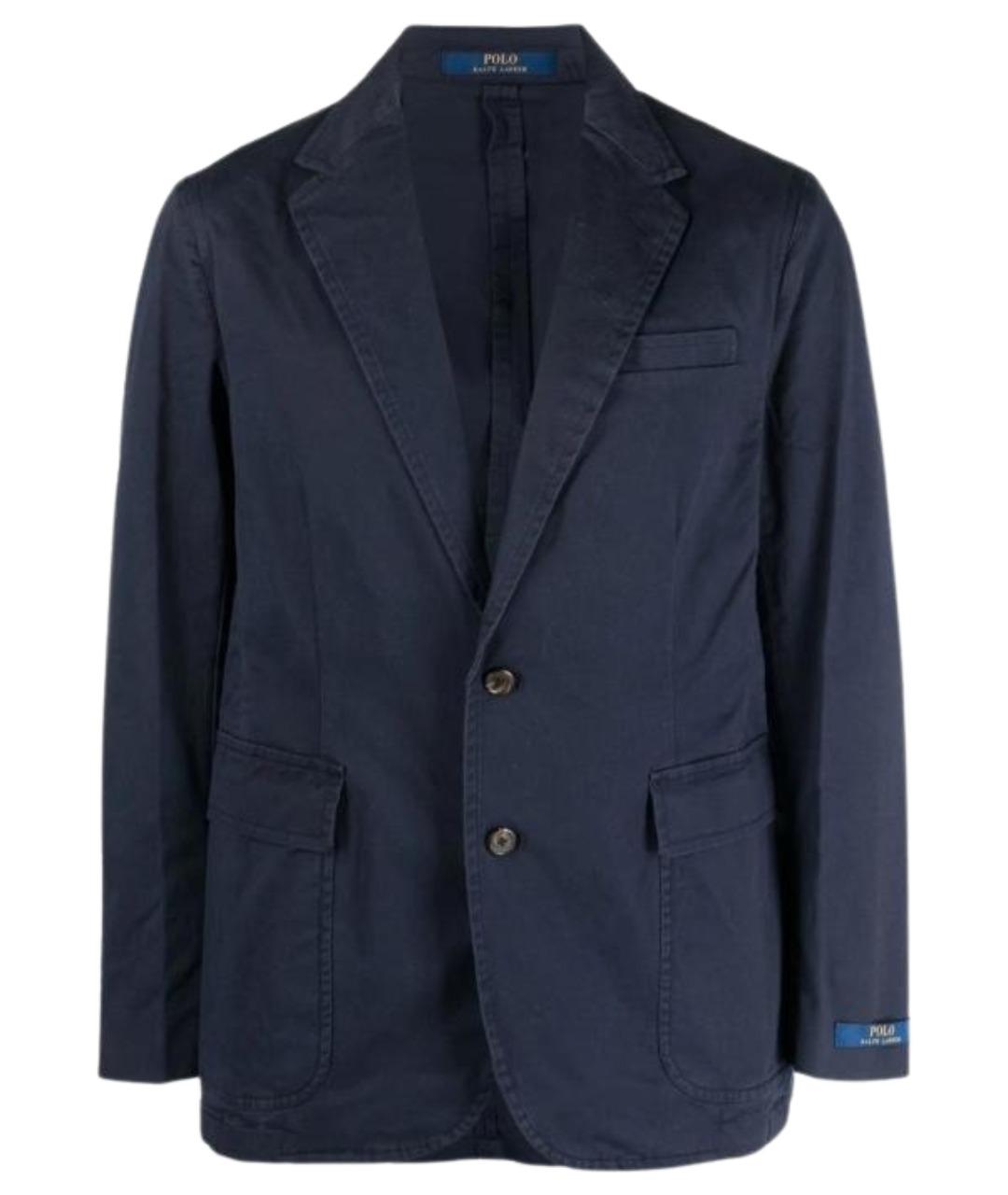 POLO RALPH LAUREN Синий хлопковый пиджак, фото 1