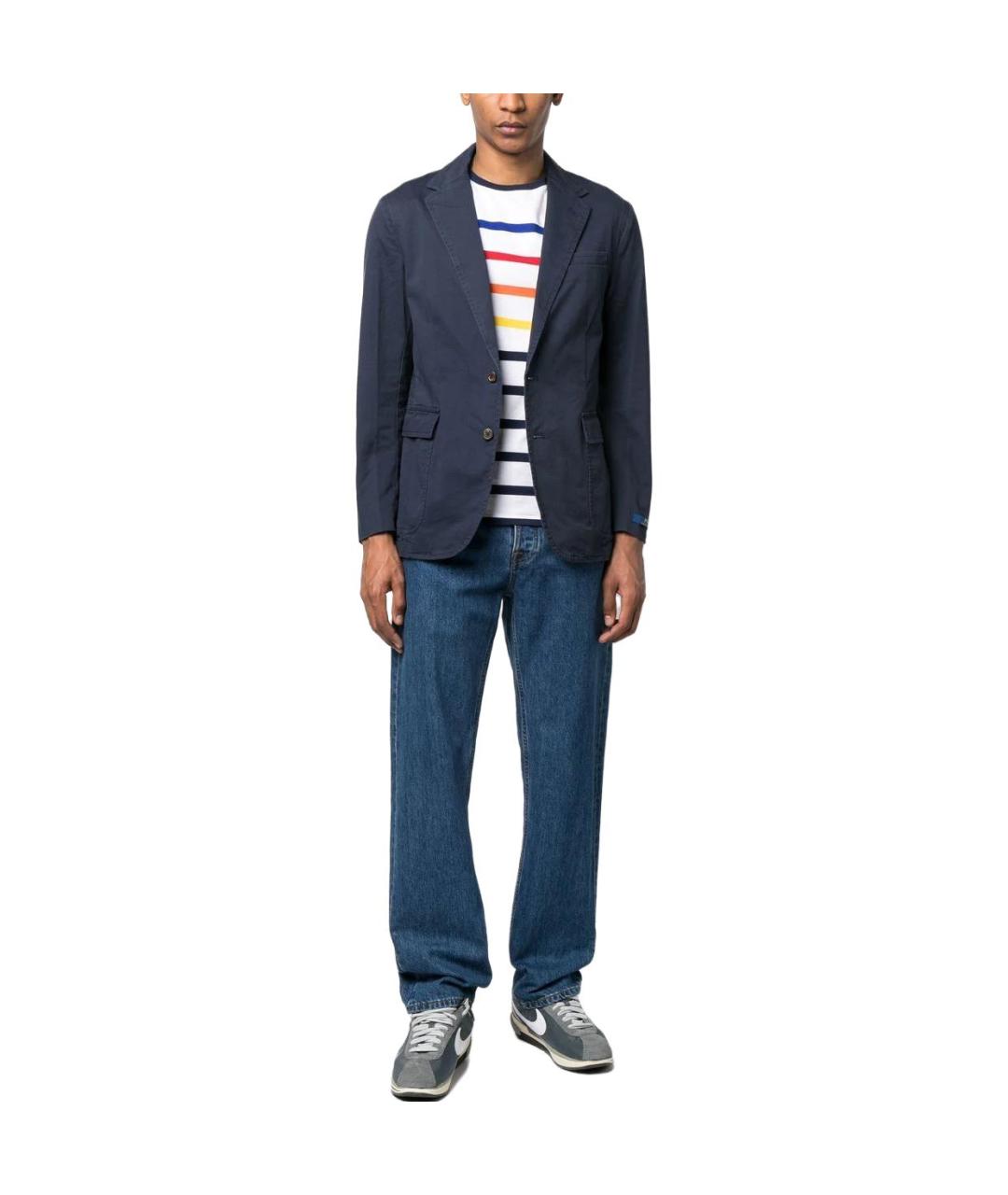 POLO RALPH LAUREN Синий хлопковый пиджак, фото 2