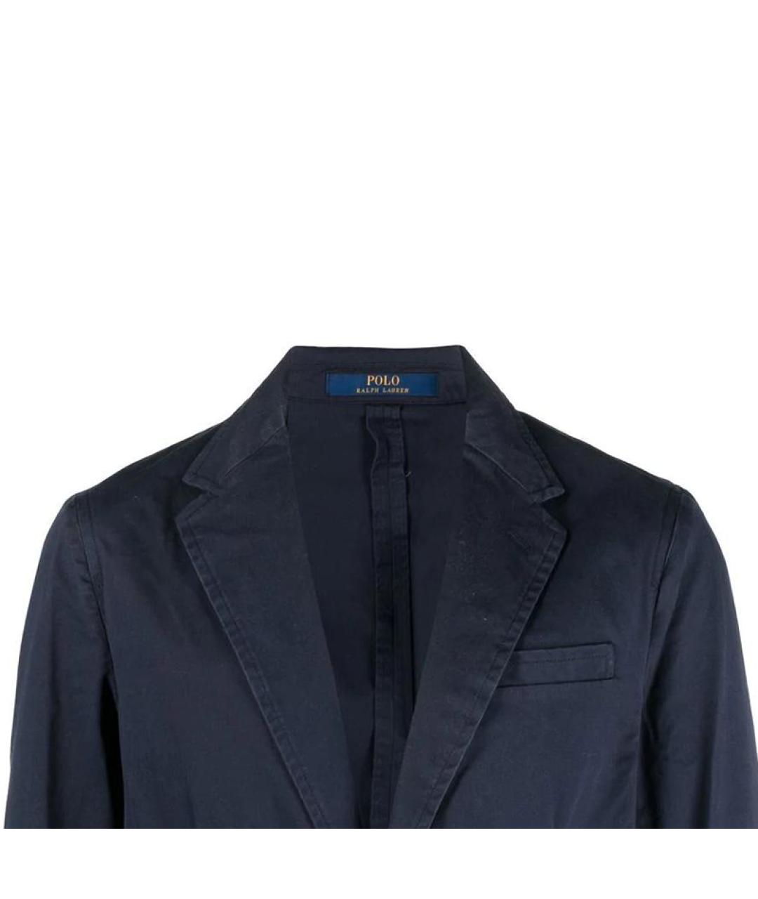 POLO RALPH LAUREN Синий хлопковый пиджак, фото 5