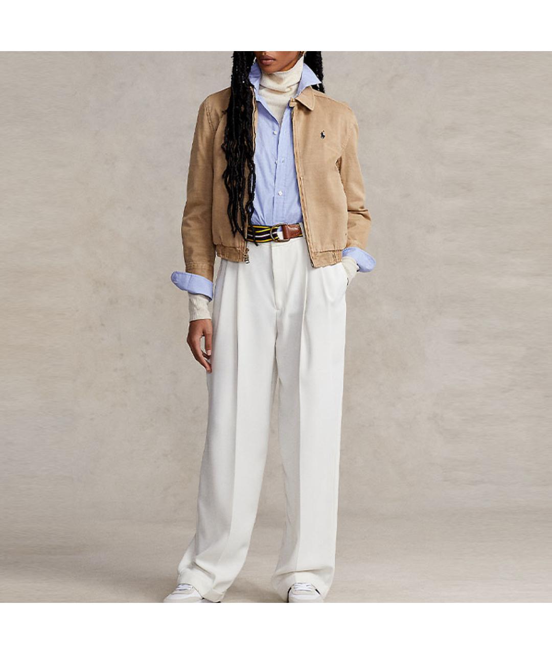 POLO RALPH LAUREN Коричневая хлопковая куртка, фото 2