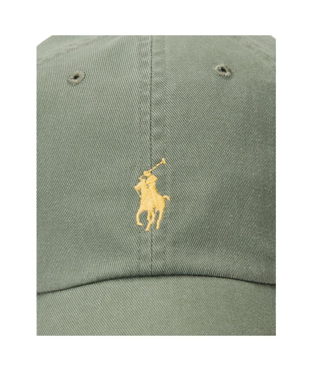 POLO RALPH LAUREN Зеленая хлопковая кепка/бейсболка, фото 5