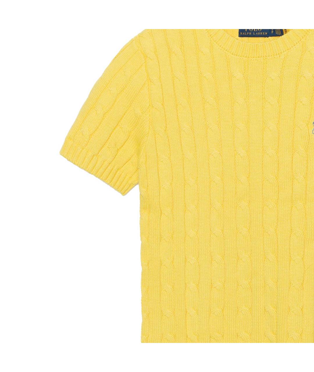 POLO RALPH LAUREN Желтый хлопковый джемпер / свитер, фото 5