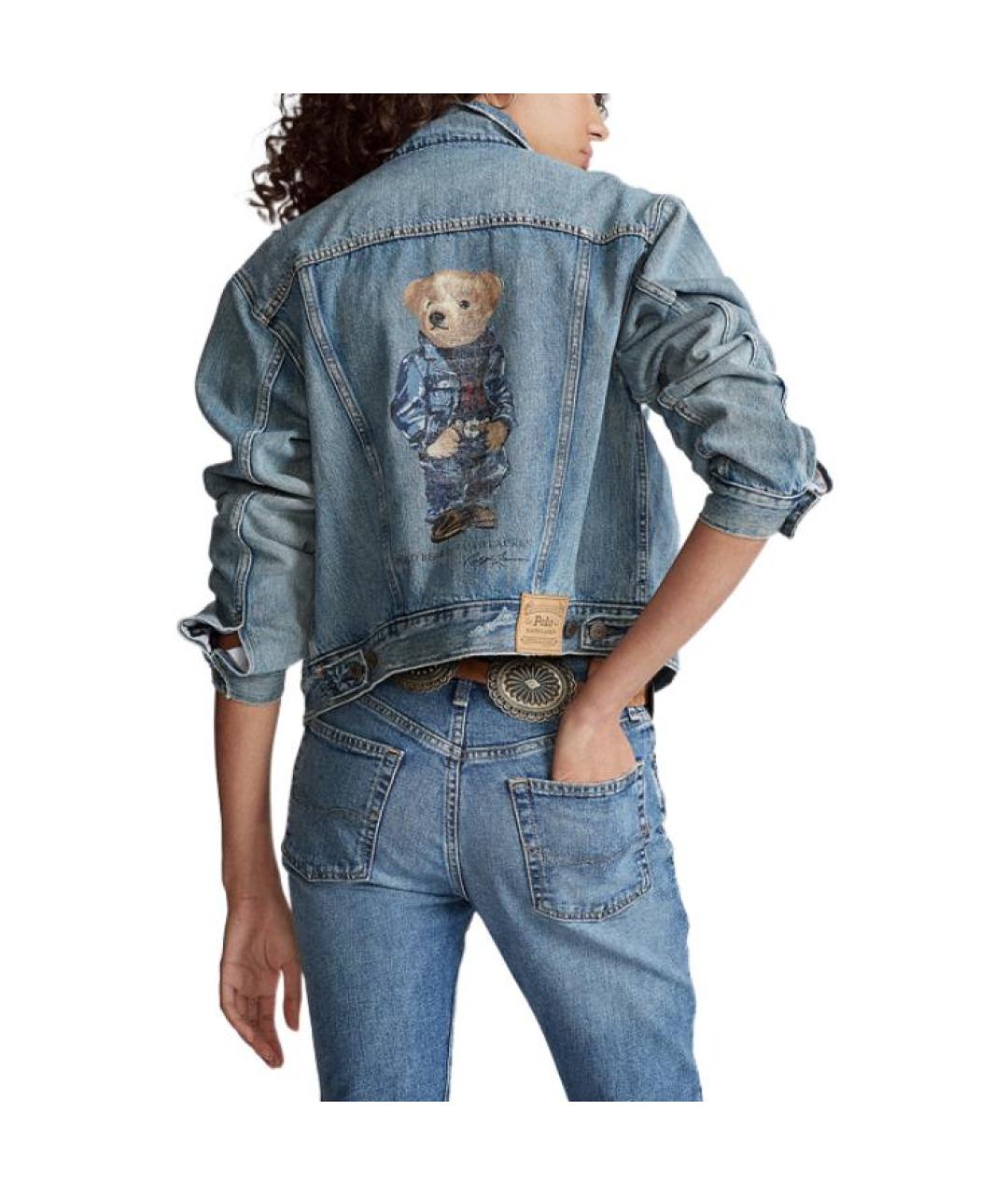 POLO RALPH LAUREN Синяя деним куртка, фото 3