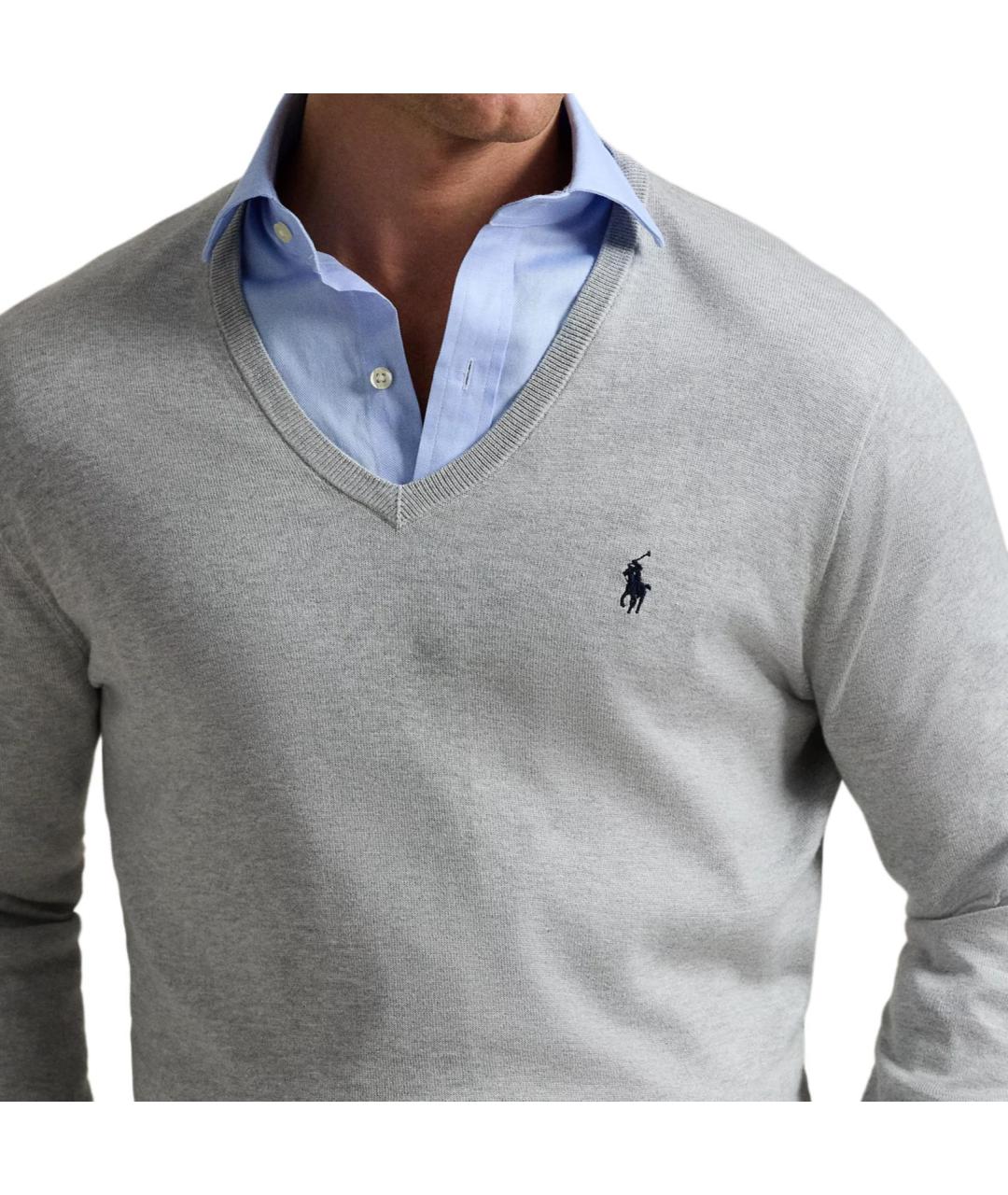 POLO RALPH LAUREN Серый джемпер / свитер, фото 4