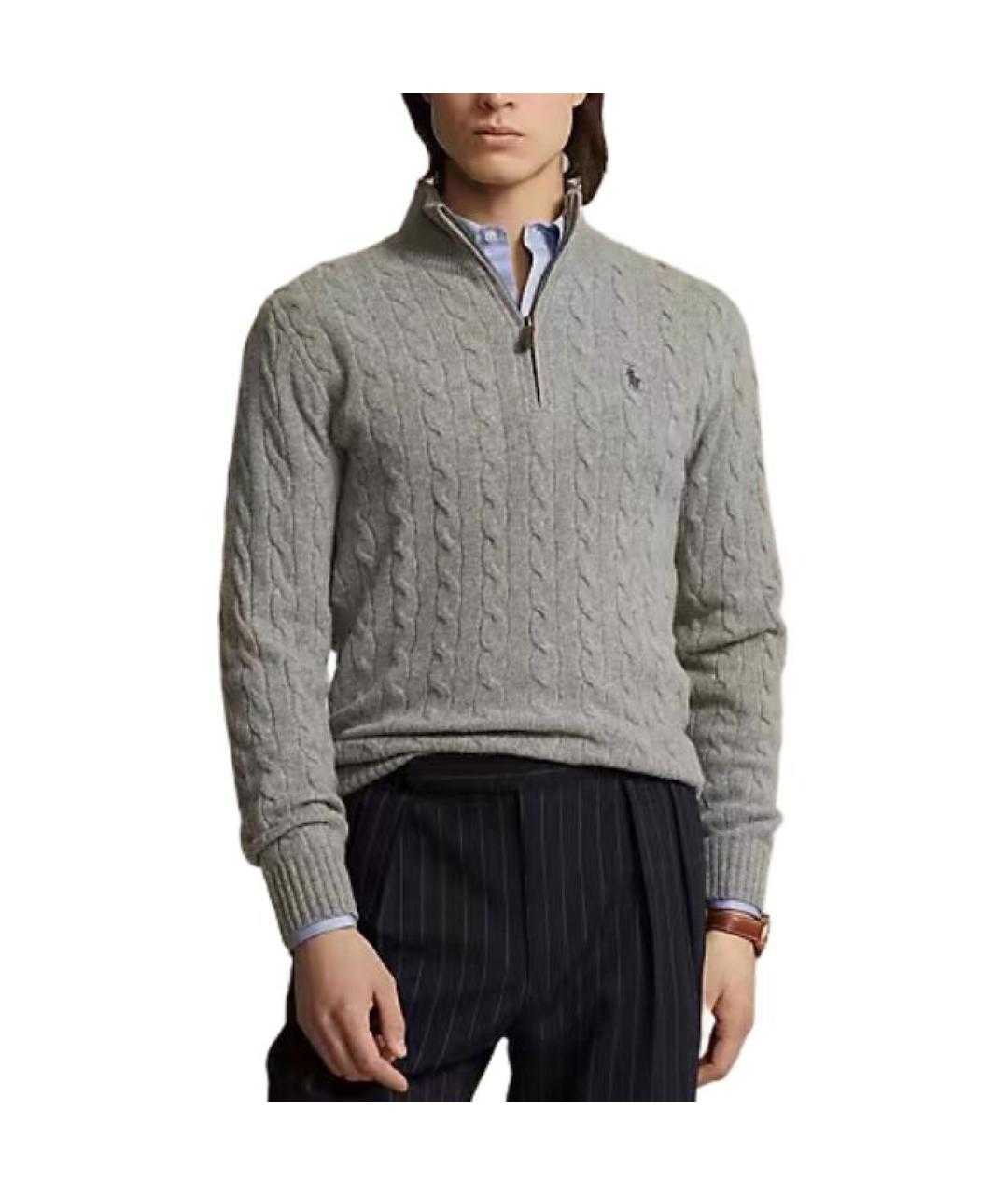 POLO RALPH LAUREN Серый джемпер / свитер, фото 3