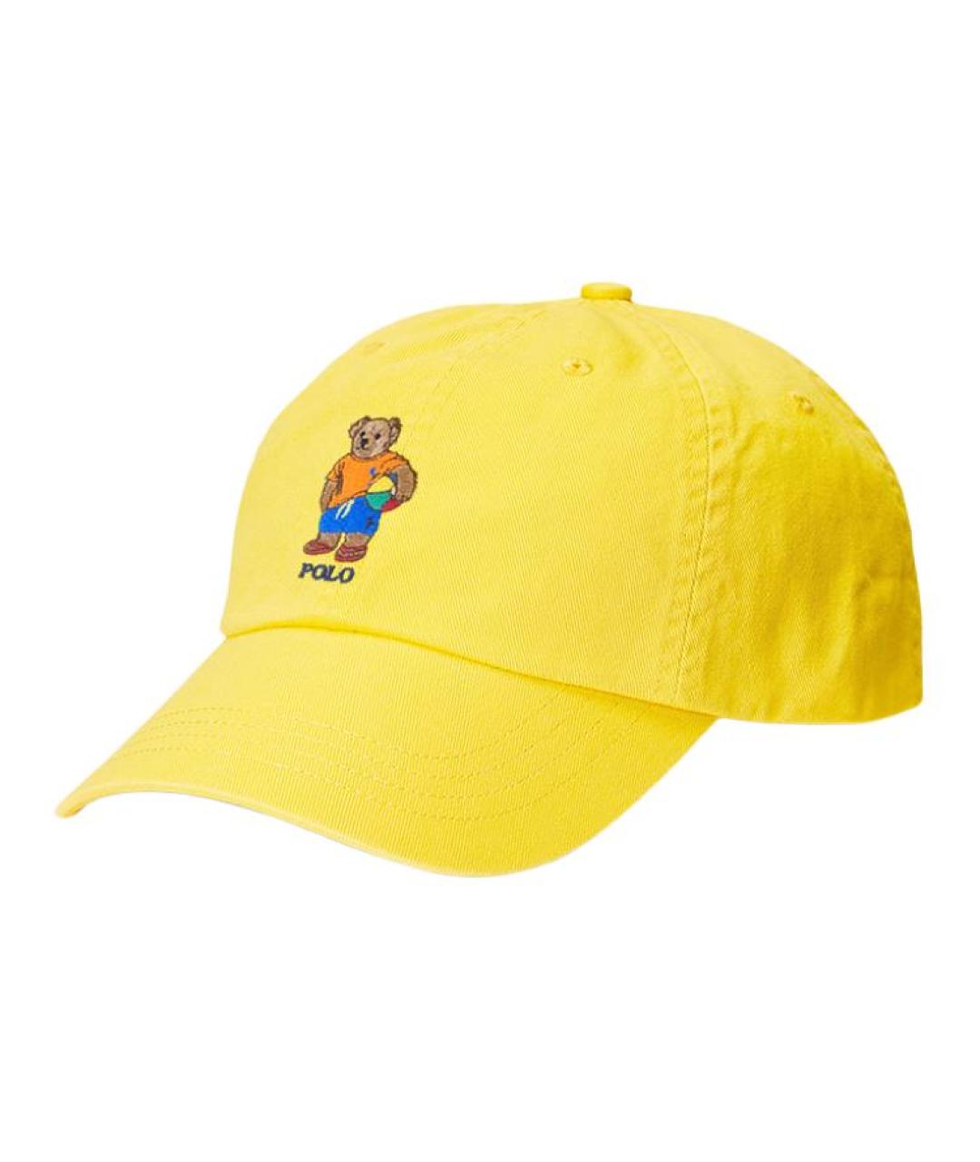 POLO RALPH LAUREN Желтая хлопковая кепка/бейсболка, фото 1