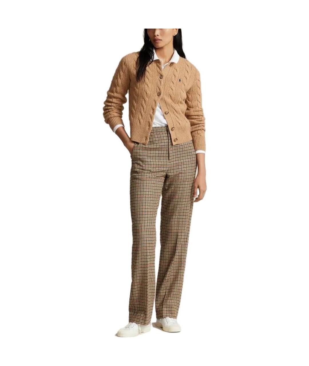 POLO RALPH LAUREN Бежевый хлопковый кардиган, фото 8