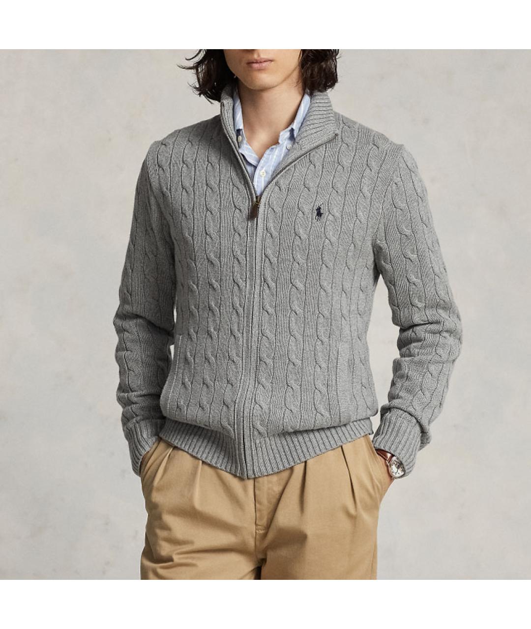 POLO RALPH LAUREN Серый джемпер / свитер, фото 3