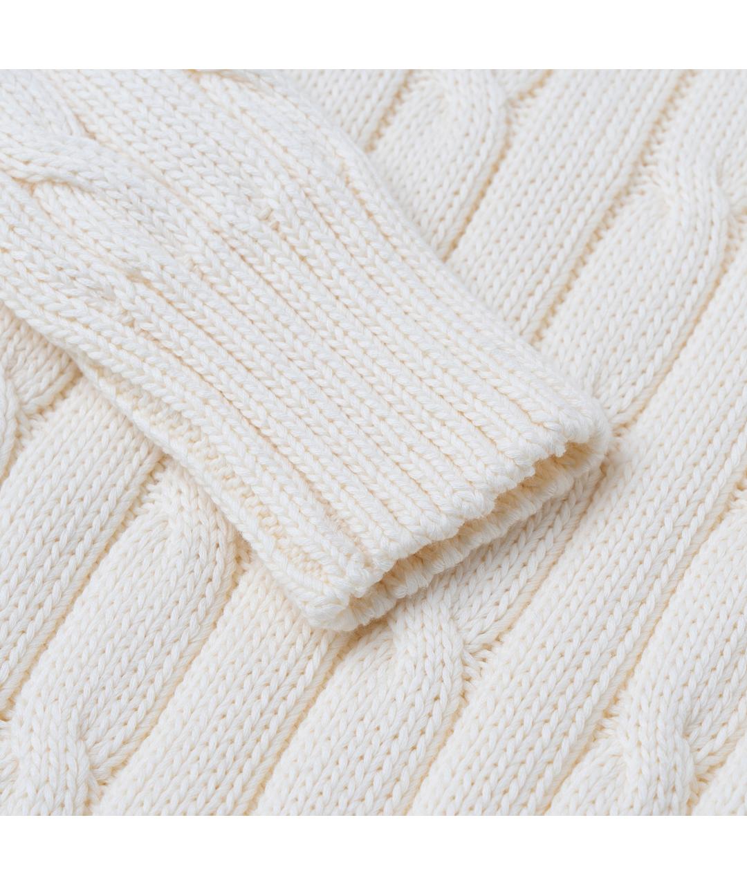 POLO RALPH LAUREN Бежевый хлопковый джемпер / свитер, фото 3