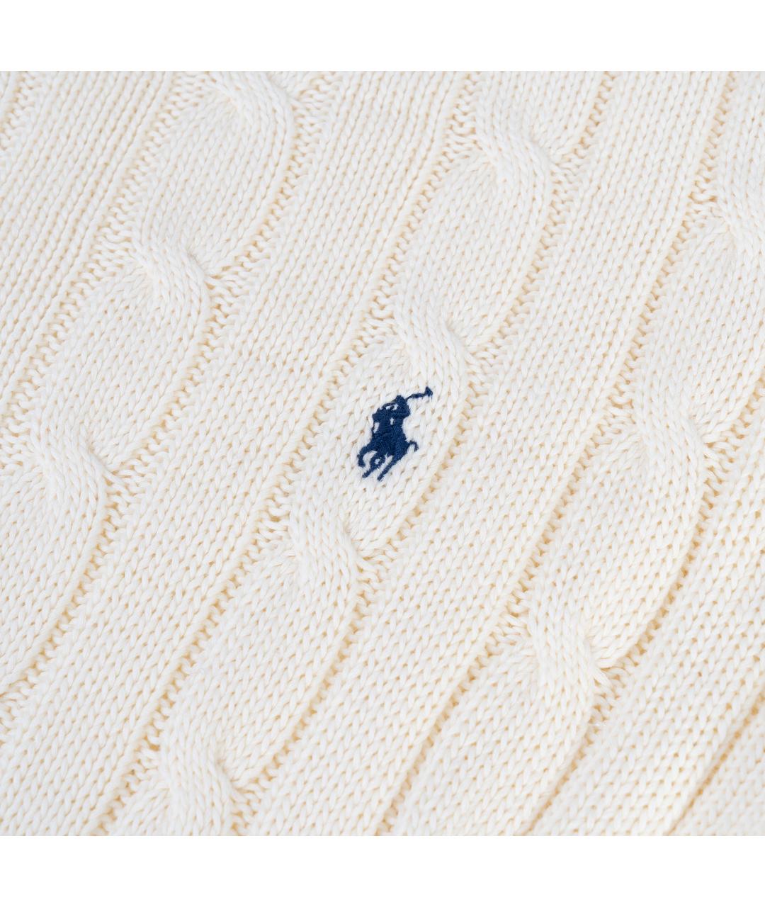 POLO RALPH LAUREN Бежевый хлопковый джемпер / свитер, фото 4