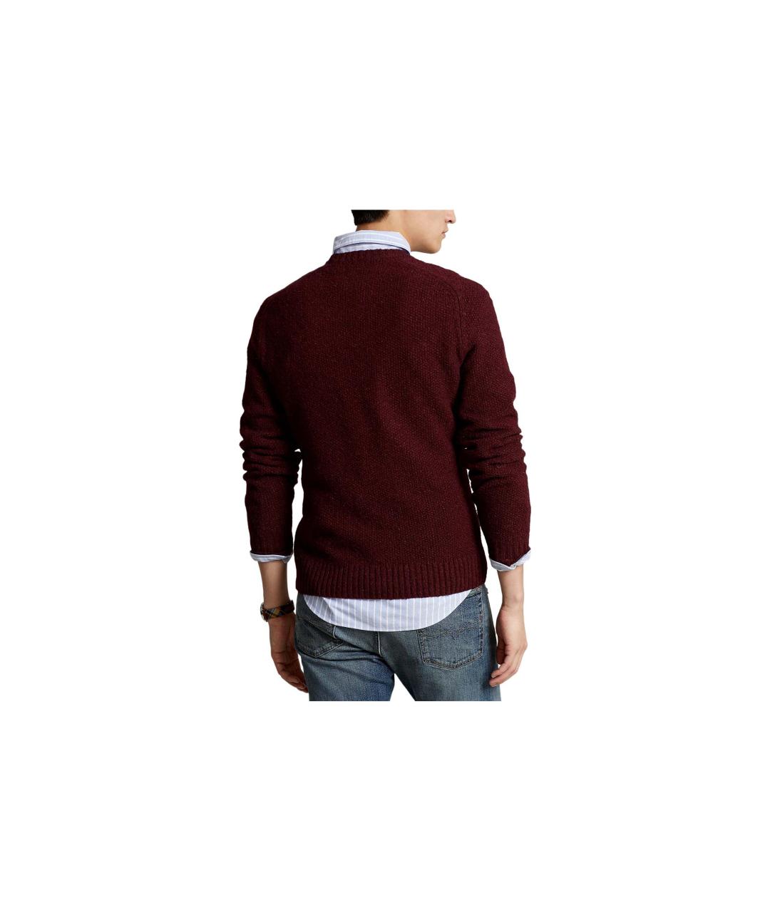 POLO RALPH LAUREN Бордовый джемпер / свитер, фото 2