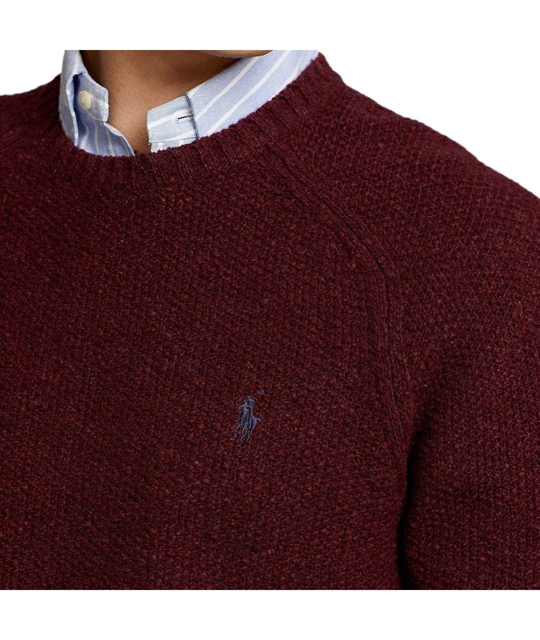 POLO RALPH LAUREN Бордовый джемпер / свитер, фото 4