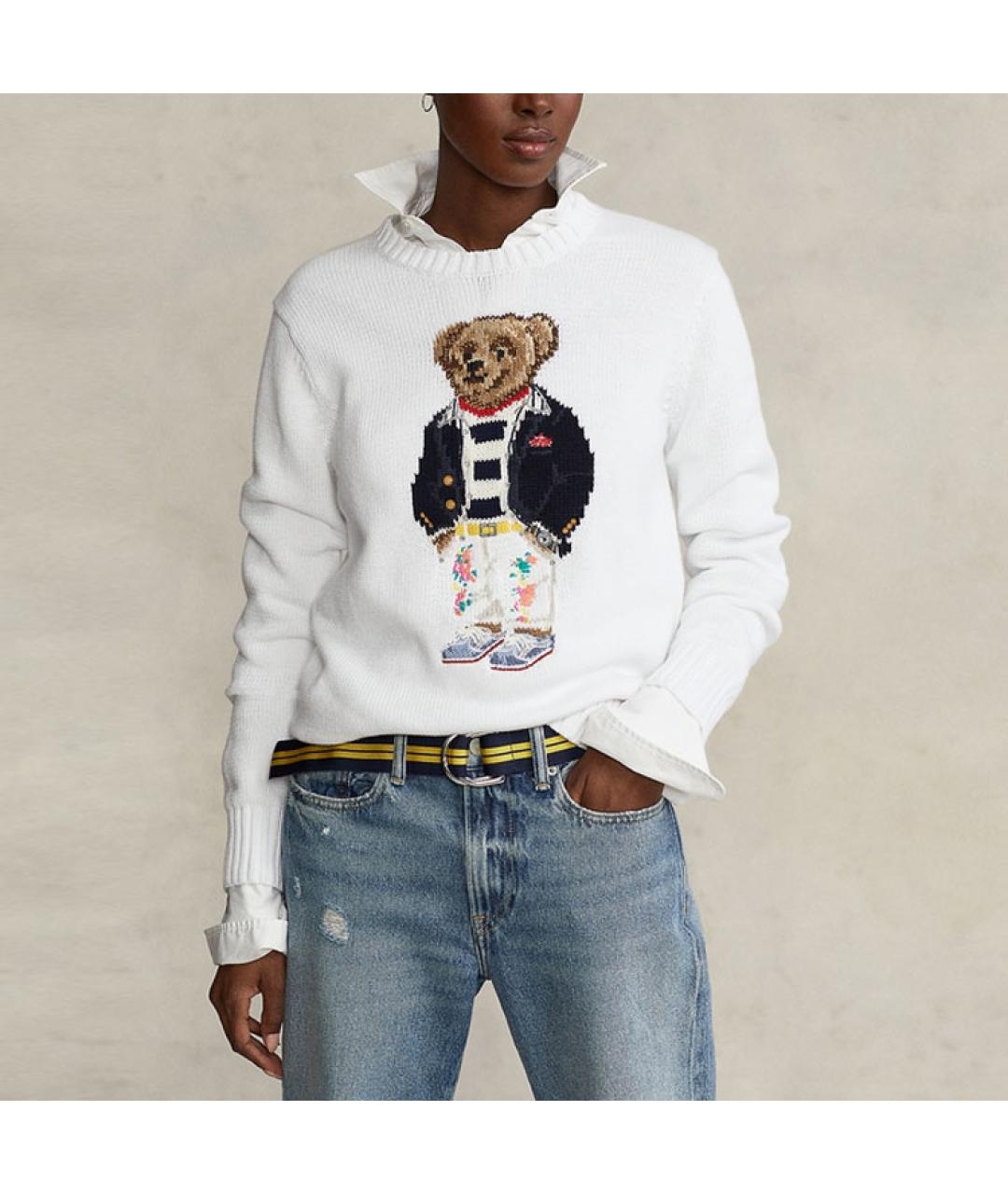 POLO RALPH LAUREN Белый джемпер / свитер, фото 3