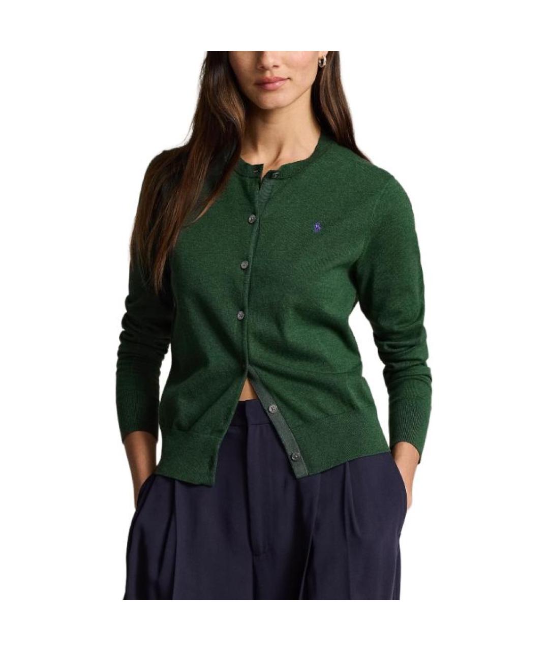 POLO RALPH LAUREN Зеленый джемпер / свитер, фото 3