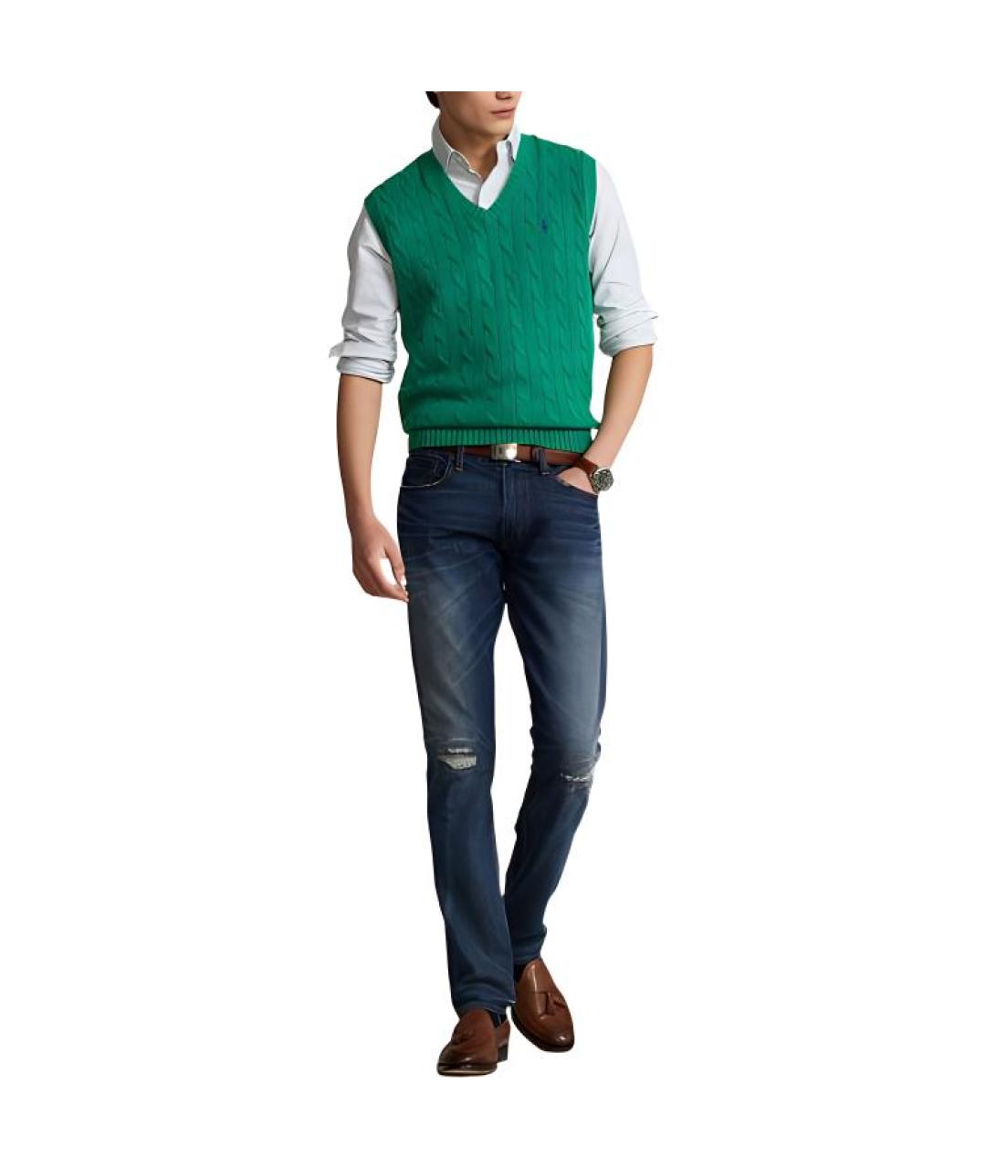 POLO RALPH LAUREN Зеленая жилетка, фото 2