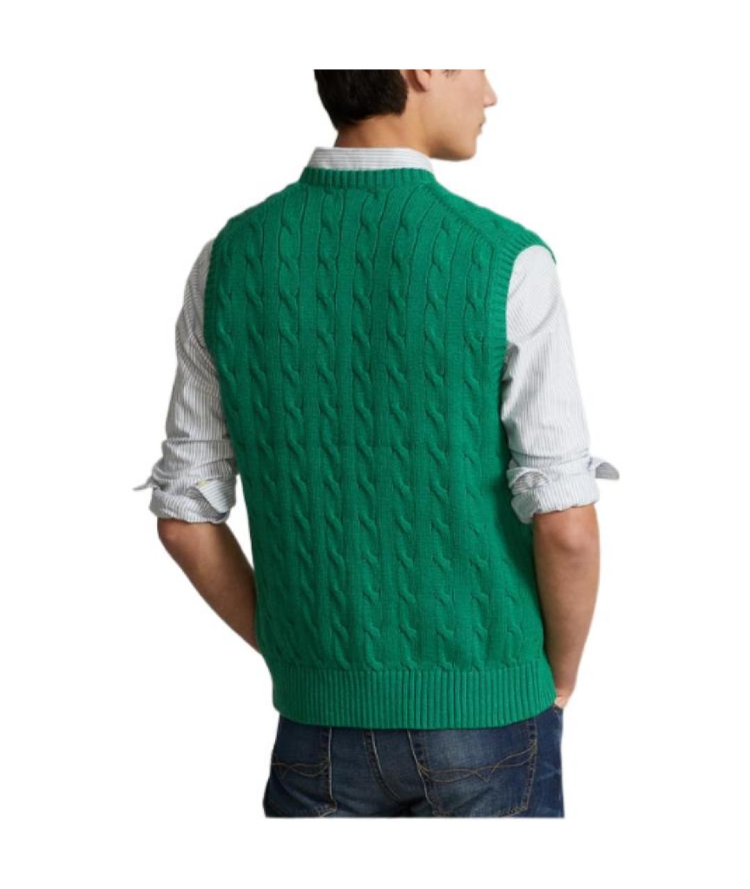 POLO RALPH LAUREN Зеленая жилетка, фото 4