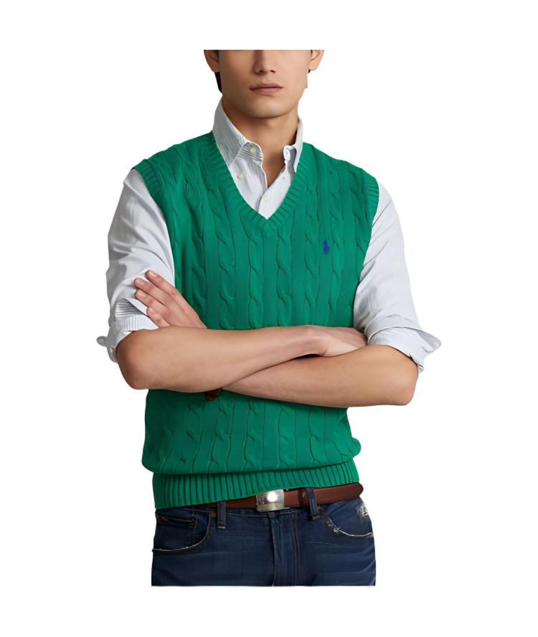 POLO RALPH LAUREN Зеленая жилетка, фото 3