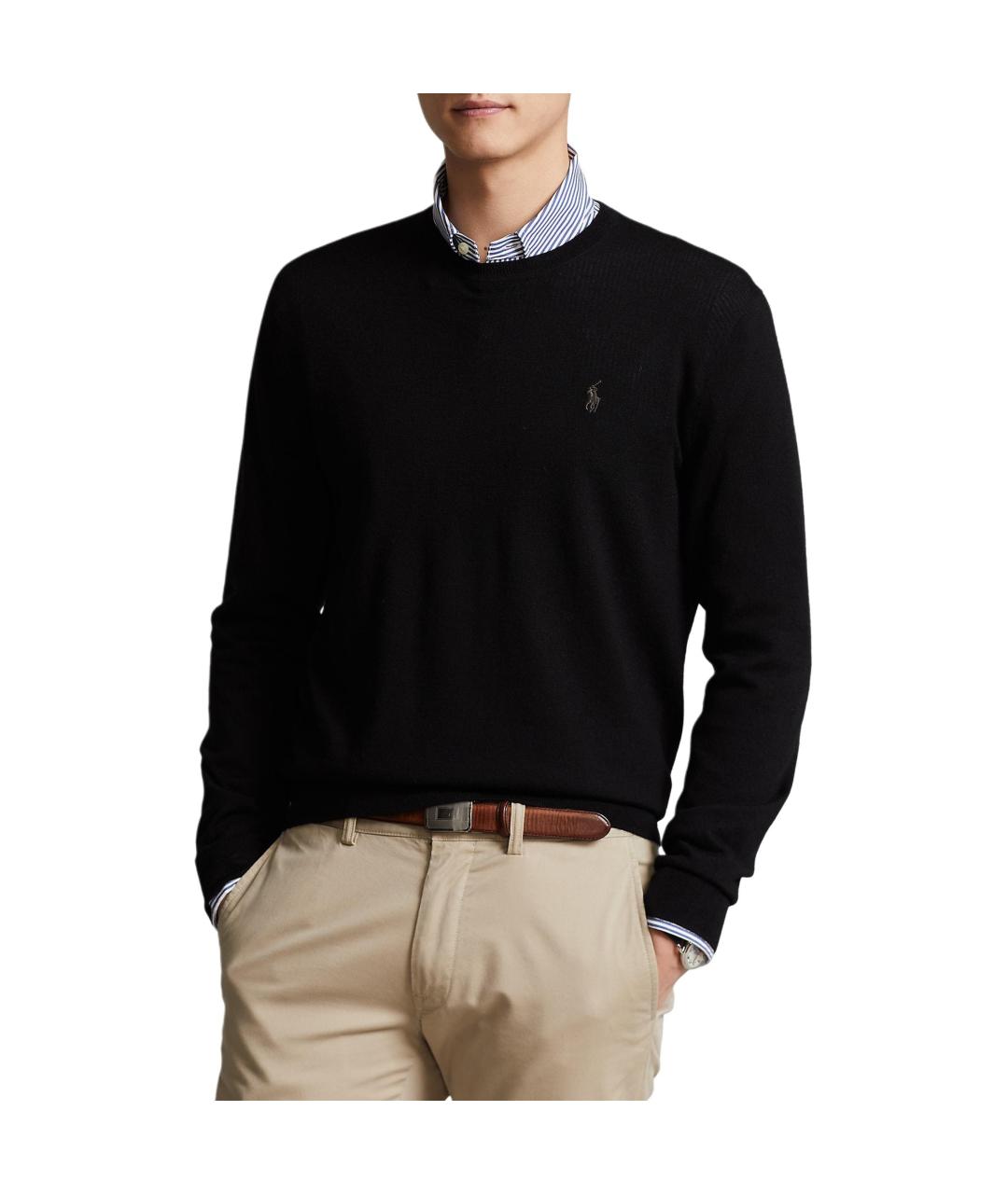 POLO RALPH LAUREN Черный джемпер / свитер, фото 4