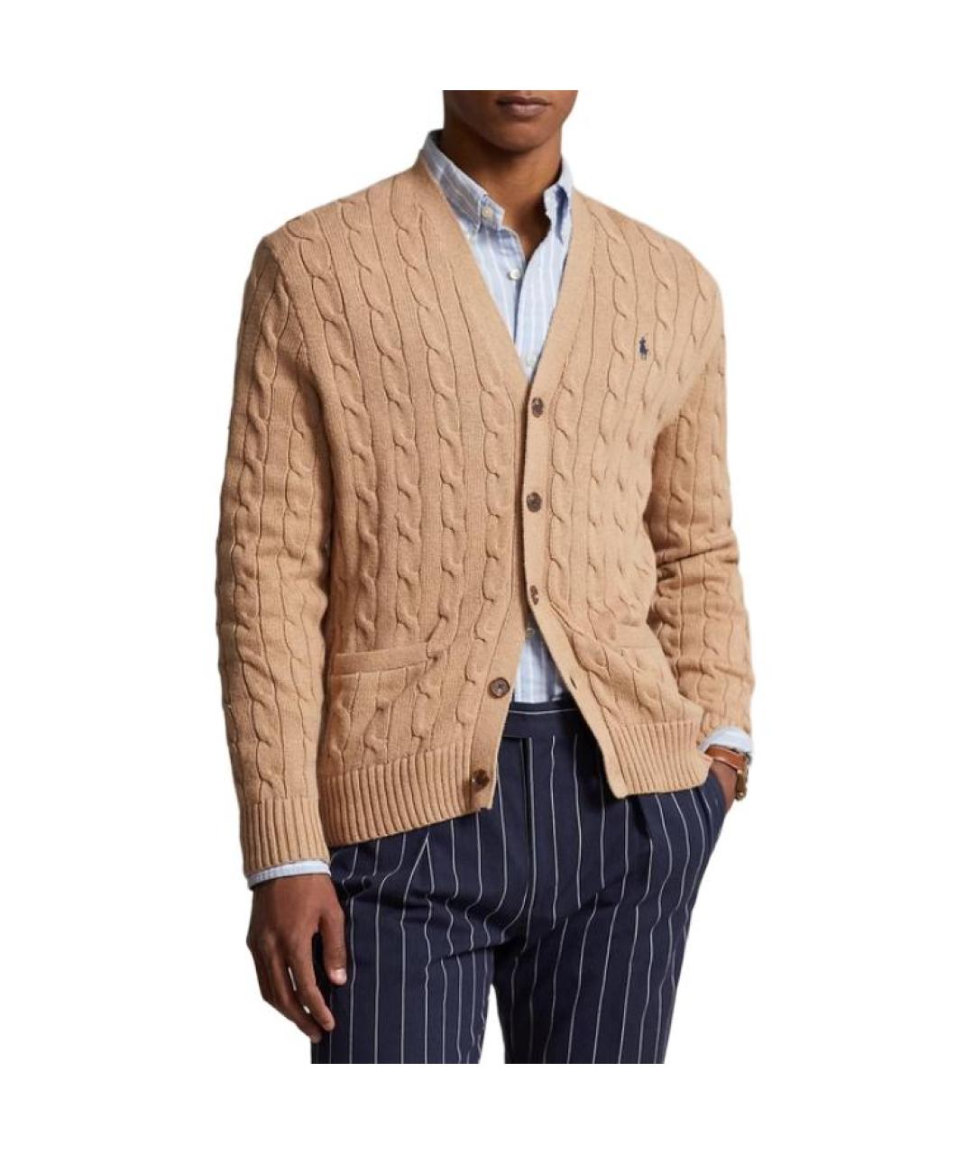 POLO RALPH LAUREN Бежевый джемпер / свитер, фото 4