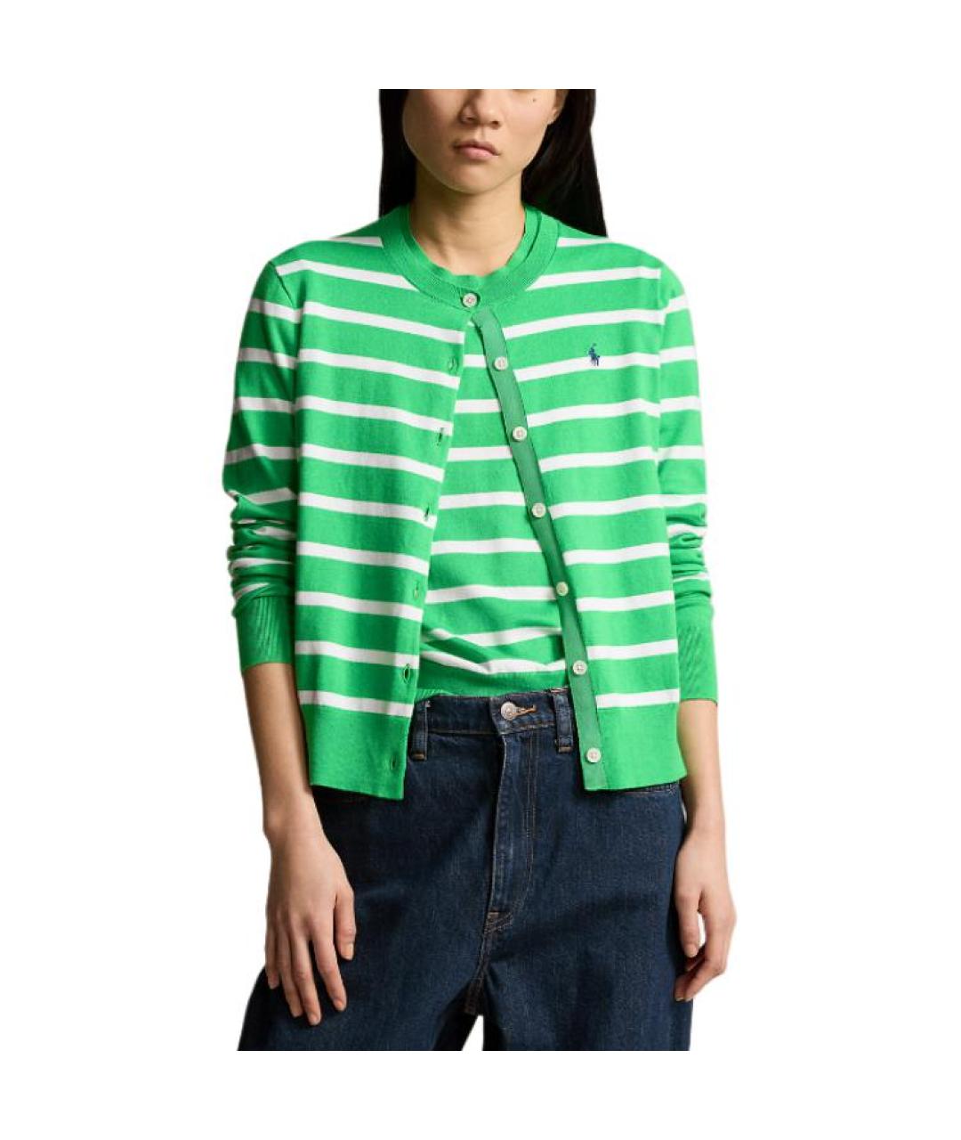 POLO RALPH LAUREN Зеленый кардиган, фото 3
