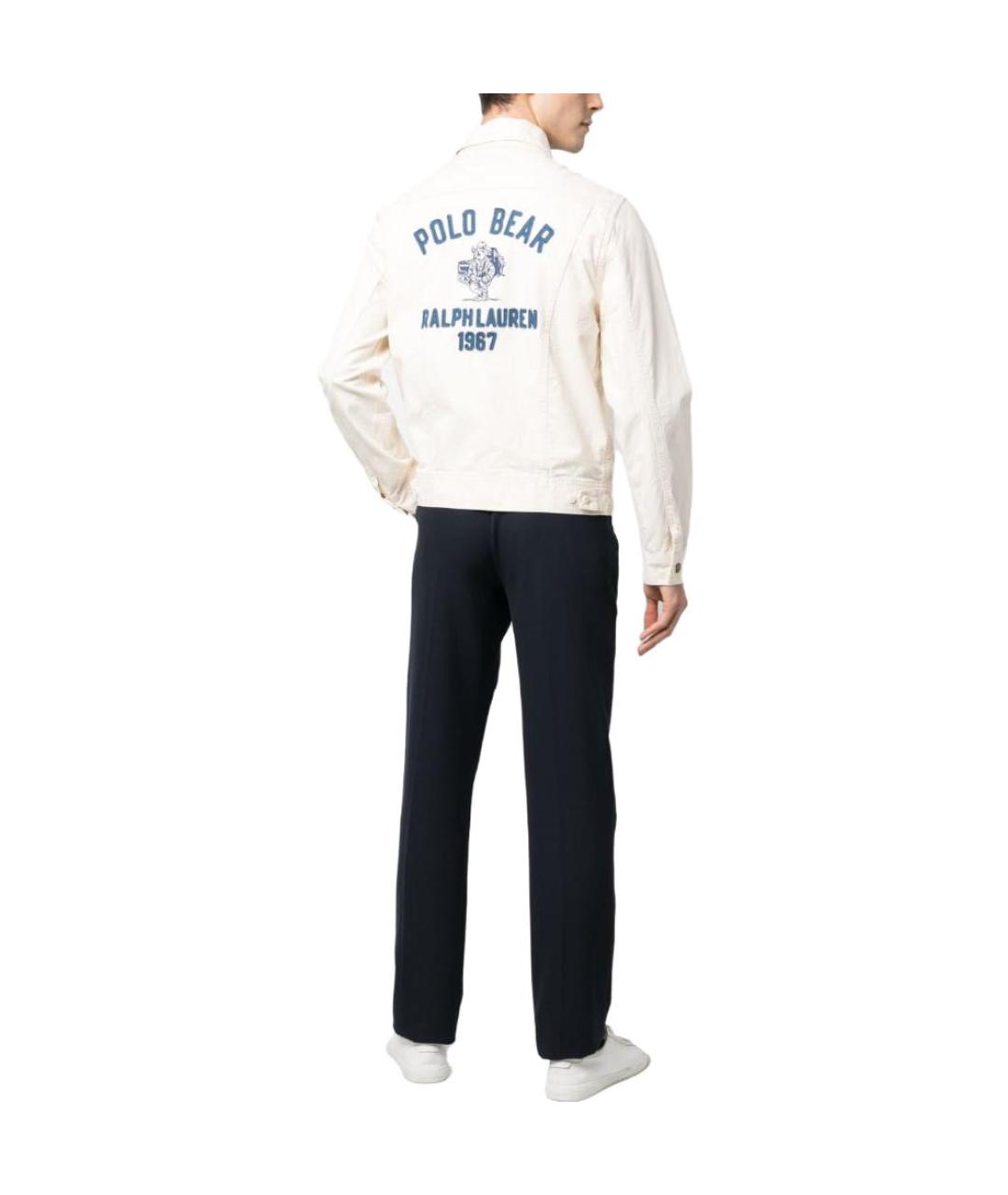 POLO RALPH LAUREN Бежевая хлопковая куртка, фото 3