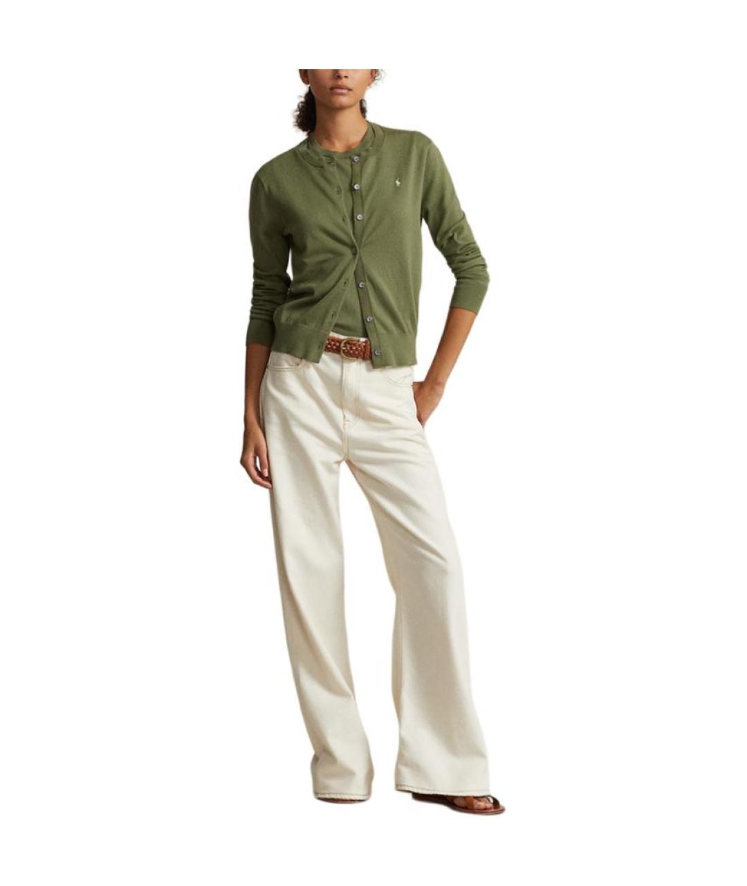 POLO RALPH LAUREN Зеленый кардиган, фото 2